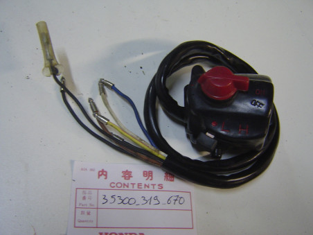 Commodo droit Honda 3 pos. + démarreur | Réf. 35300-319-670
