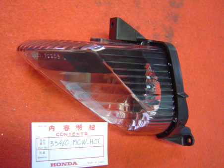 Clignotant avant gauche Honda VFR800 2006-2013 réf. 33460MCWH01