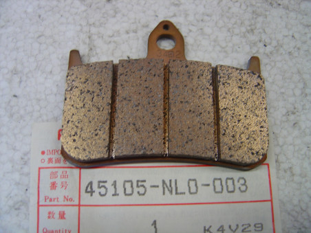 Plaquette frein avant Honda VFR750R RC30 RC45 - Réf 45105NL0003