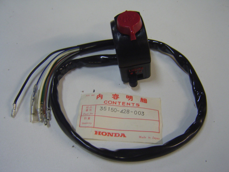 Commodo droit Honda XL250S XL500SZ – Réf. 35150428003