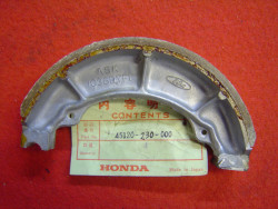 UNE machoire de frein avant de CD125A CL125 ATC90 HONDA 45120-230-000 à l'unité
