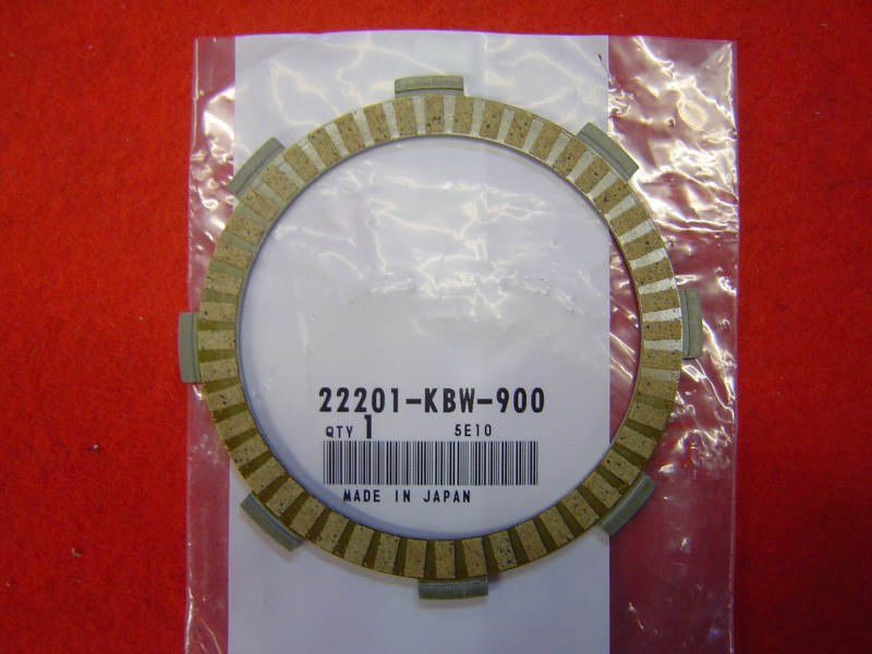 Disques Garnis Embrayage Honda 22201-KBW-900 Neuf