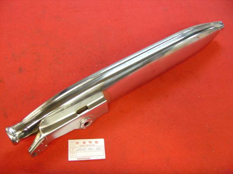 Silencieux échappement droit Honda C92 CS92 C95 - Réf. 18310200060