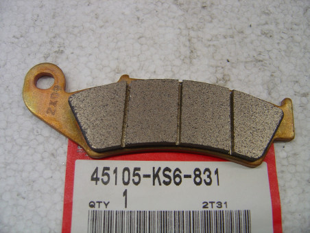 Plaquette A frein avant Honda 45105KS6831 | CR XR NX