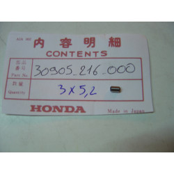 Pion de centrage Honda D=3x5,2 - Réf. 30905-216-000
