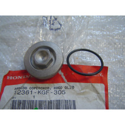 Bouchon crépine d'huile + joint Honda NES125 SH125 - 12361-KGF-305