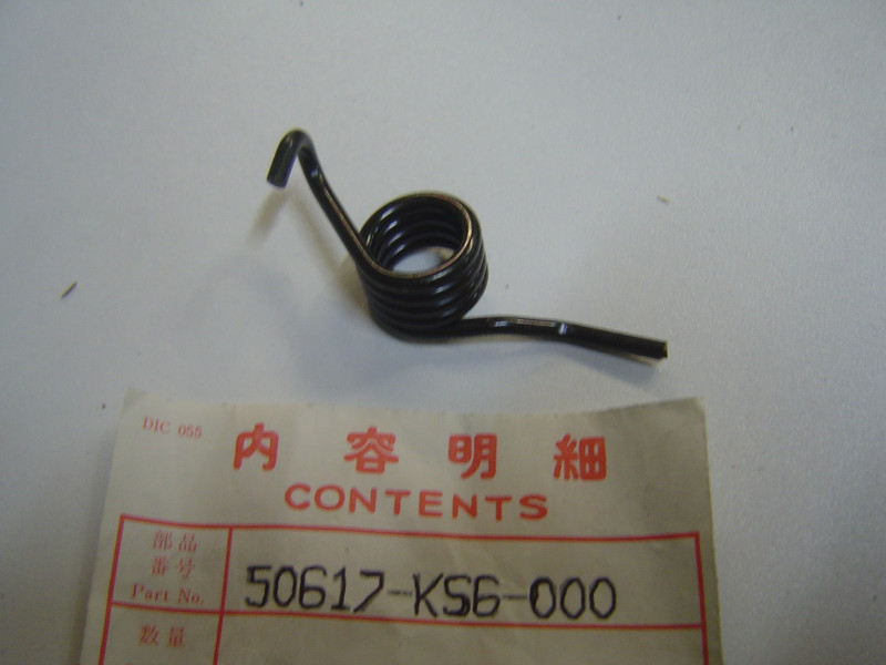 Ressort rappel repose-pied avant droit Honda CR125 CR250 1986