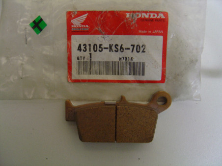 Plaquette frein arrière Honda 43105-KS6-702 XR CR