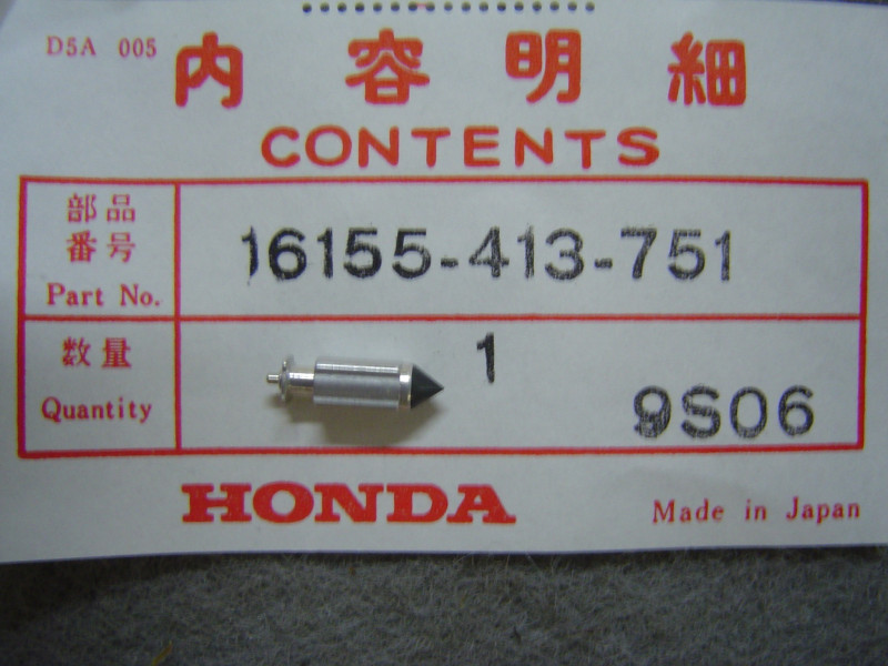 Pointeau carburateur Honda sans agrafe - Réf. 16155-413-751