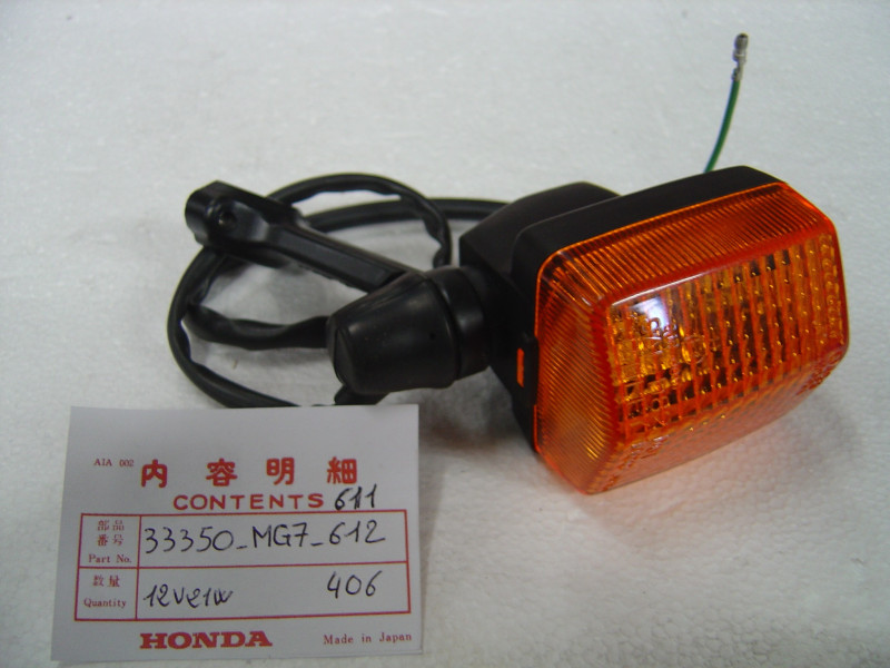Clignotant avant gauche Honda XLV750R – Réf. 33350MG7612