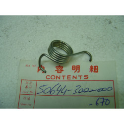 Ressort rappel repose-pied gauche Honda CB750 K0-K2 | Réf. 50644300