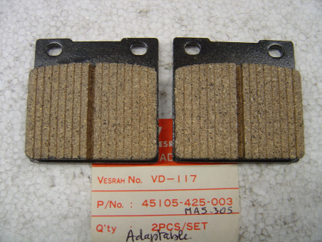 Plaquettes de frein Honda 650Z 750KZ 250/400T | Adaptable