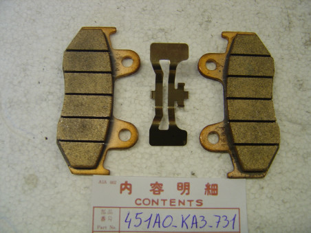 Plaquettes de frein avant Honda CR250-500R XR250R | Réf. 451A0KA3731