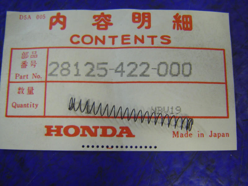 Ressort galets roue libre démarreur Honda CBX1000 VT500