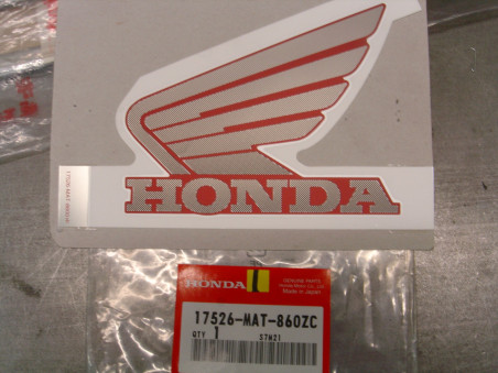 Autocollant réservoir gauche Honda CBR1100XX R101 - 17526MAT860ZC