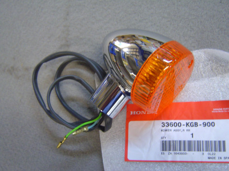 Clignotant AR droit Honda VT125C 01-07 - Réf. 33600KGB900