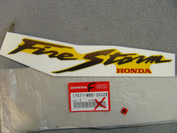 décor réservoir coté gauche VTR1000 F 97-98 HONDA couleur type2 17571-MBB-300ZB