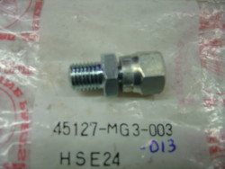 Embout fileté de durit de frein de divers modèles ex: CR125RE 84 CR250RE 84
