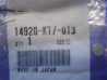 Pastille Soupape Honda 7.48mm 1.675mm Réf 14920KT7013