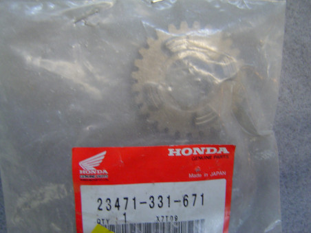 Pignon 3ème vitesse arbre sortie boîte Honda 28 dents