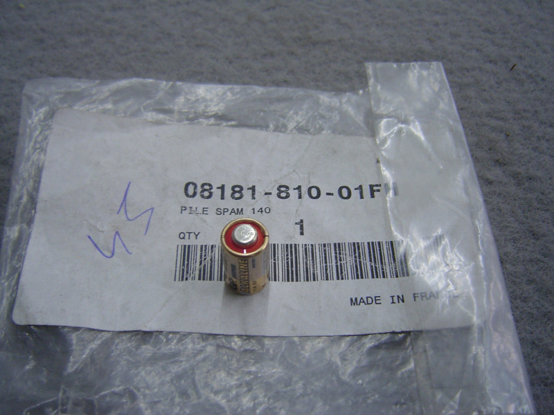 Pile 6 volts pour alarme idem 08E55MATA0120