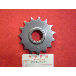 Pignon sortie boîte 15 dents Honda CB750KZ LZ FZ - Réf. 23801-425-670