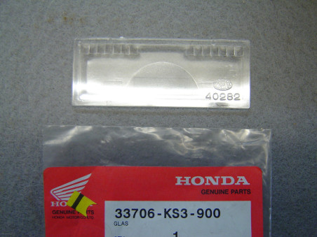 Lentille éclairage plaque Honda MTX125R R2 - Réf. 33706KS3900