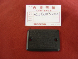 Couvercle de bocal de maitre-cylindre de CB125TT NSR400 CB450S 86/89 XBR500