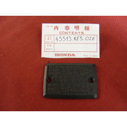 Couvercle bocal maître-cylindre Honda 45513KE5006