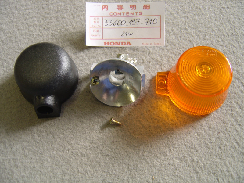 Clignotant AR droit 21W Honda PA50 PX50SA 80 - Réf. 33600197710
