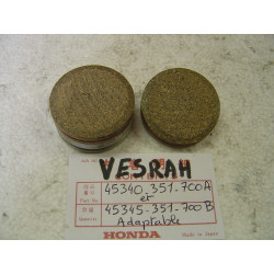 Jeu Plaquettes Frein Avant Honda Adaptable | Réf. 45340351700A