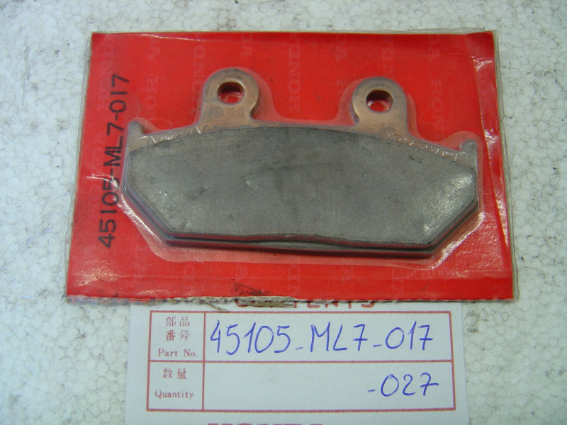 Plaquette de frein avant Honda VFR750F XRV750 - Réf. 45105ML7017