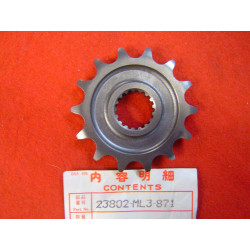 Pignon 14 dents sortie de boîte Honda CR250 CR500 – 23802ML3871
