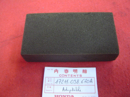 Mousse filtre à air adaptable Honda ST50 ST70 - Réf. 17211098670A