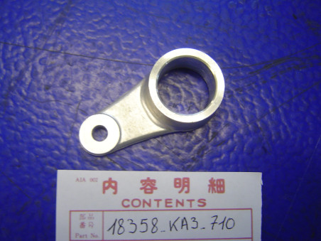 Support alu silencieux échappement Honda CR 1983 - 18358KA3710