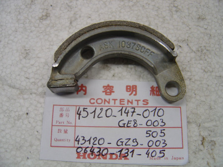 Mâchoire de frein avant Honda P50 PC50 PA50 Z50R NE50