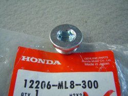 Bouchon d’étanchéité diamètre 18mm de CB500 94-02 CB600F 98-06 CB900F 02-07