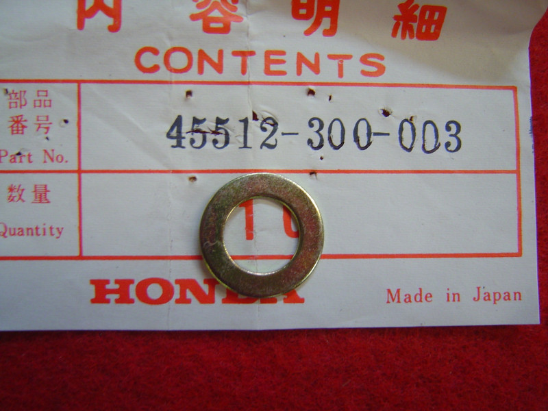 Rondelle arrêt D10.5mm Maître-Cylindre Frein Honda CB
