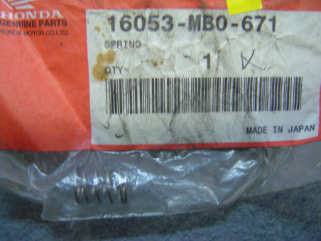 Ressort rampe carburateur Honda - Réf. 16053MB0671