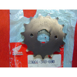 Pignon sortie boîte 15 dents Honda CB450 CB500T XL350 - 23801348690