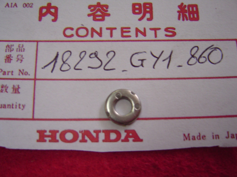 Rondelle antichaleur grille échappement Honda 18292GY1860