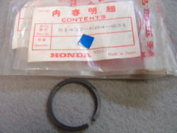 Bague de piston dans montage fourche avant de CR250RF 1985 plus livrable hond