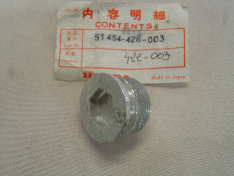 Bouchon de fourche Honda 750KZ 750FB XLS250 XLS500 - Réf. 51454428003