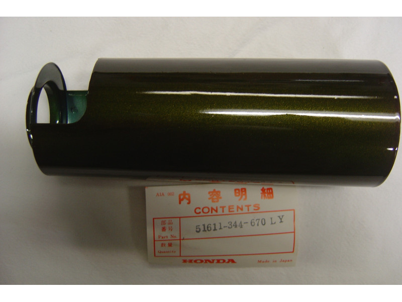 Tube cache fourche vert olive Honda CB250 CB350 K4 D/G
