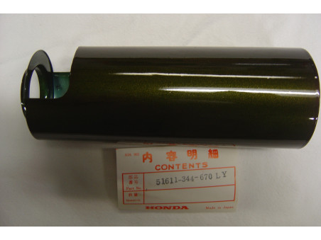 Tube cache fourche vert olive Honda CB250 CB350 K4 D/G