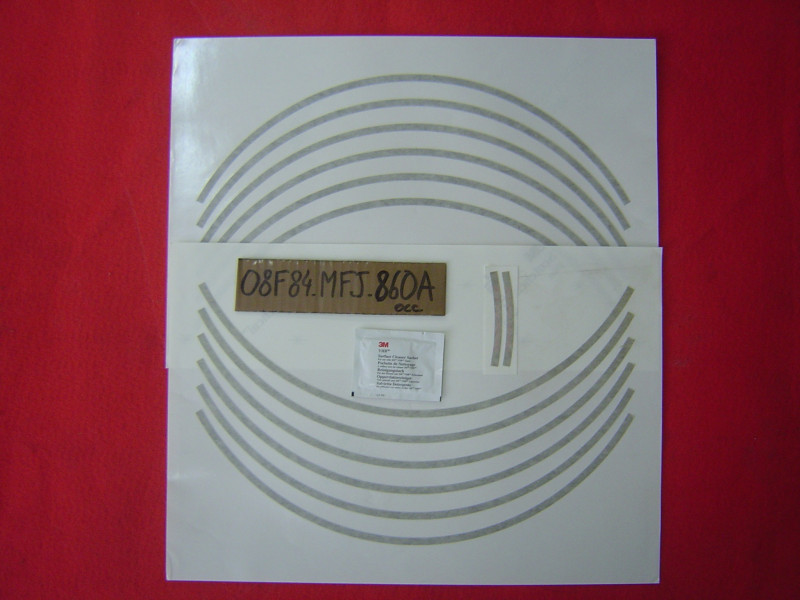 Kit Stickers Roue Argent Honda – Réf. 08F84MFJ860AOCC