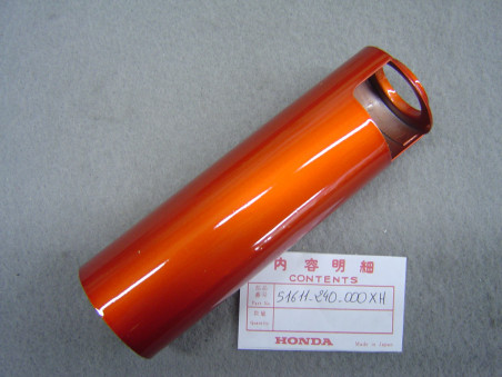 Tube Cache Fourche Droit Candy Orange Honda CB125 K2