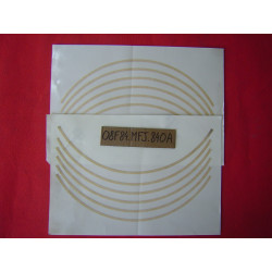 Kit Stickers Roue Jaune Honda CB600F 07/08 – Réf. 08F84MFJ840A