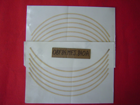 Kit Stickers Roue Jaune Honda CB600F 07/08 – Réf. 08F84MFJ840A
