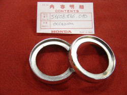 Bagues chromées fourche Honda 350 CB Four - Occasion
